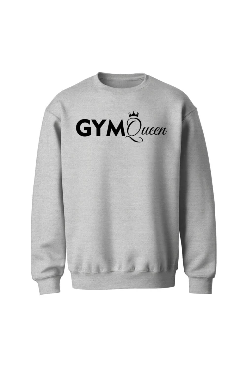 Bluza bez kaptura Gym Queen - szara