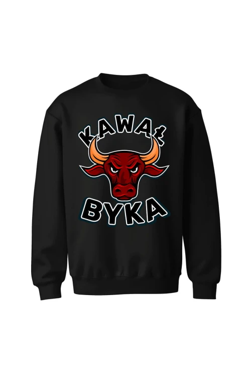 Bluza bez kaptura Kawał byka - czarna