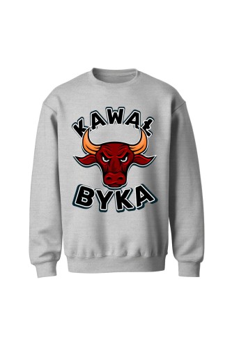 Bluza bez kaptura Kawał byka - szara