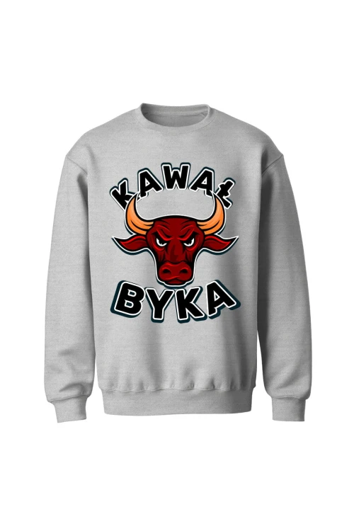 Bluza bez kaptura Kawał byka - szara