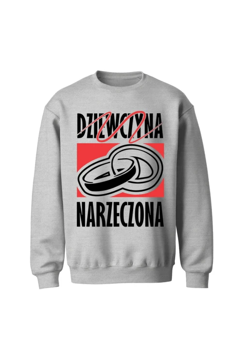 Bluza bez kaptura Dziewczyna  Narzeczona - szara