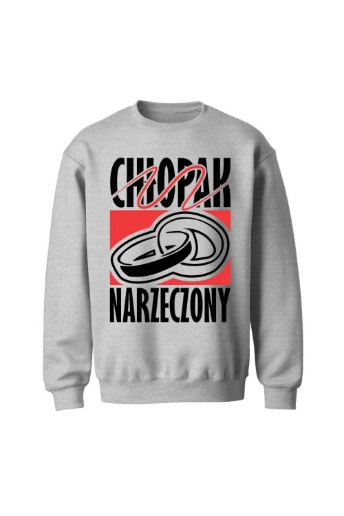 Bluza bez kaptura Chłopak Narzeczony - szara