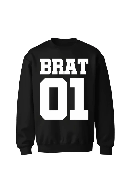 Bluza bez kaptura Brat 01 - czarna