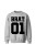 Bluza bez kaptura Brat 01 - szara