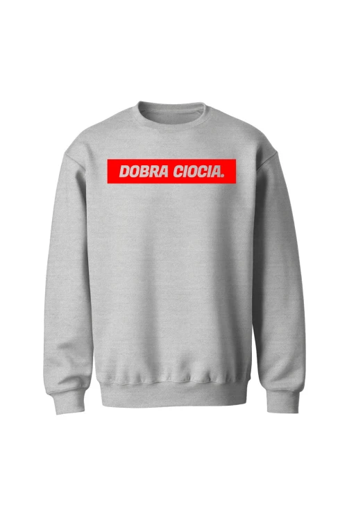 Bluza bez kaptura Dobra ciocia - szara