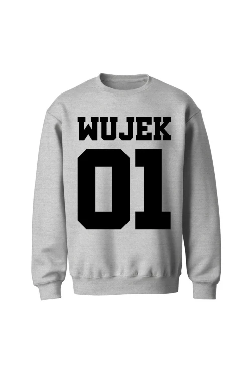 Bluza bez kaptura Wujek 01 - szara