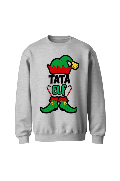 Bluza bez kaptura Tata elf - szara