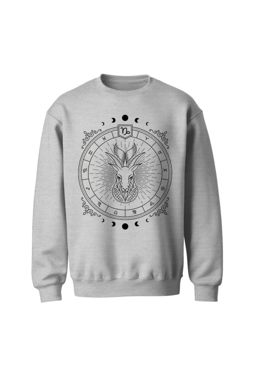 Bluza bez kaptura Koziorożec - szara