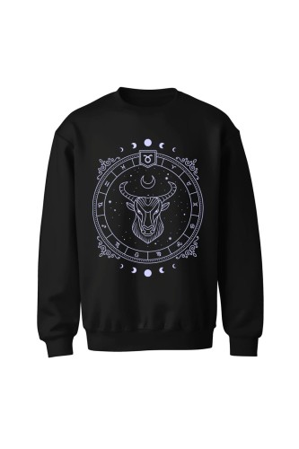 Bluza bez kaptura Byk - czarna