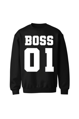 Bluza bez kaptura Boss 01 - czarna