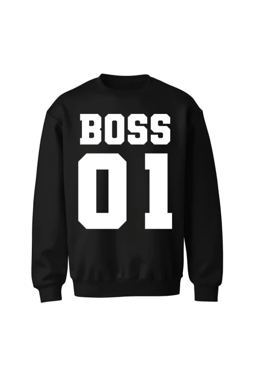 Bluza bez kaptura Boss 01 - czarna