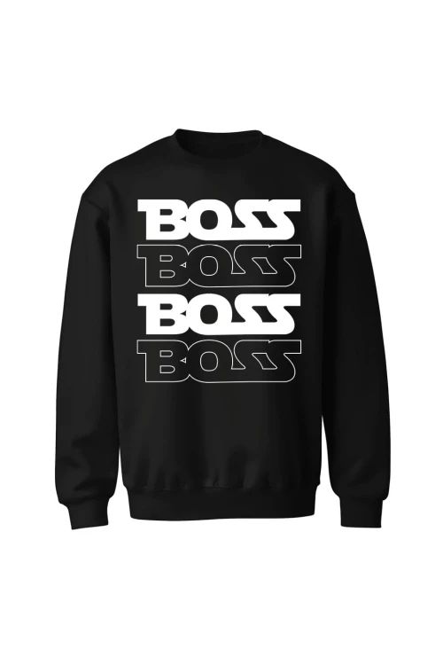 Bluza bez kaptura Boss boss - czarna