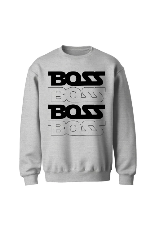 Bluza bez kaptura Boss boss - szara