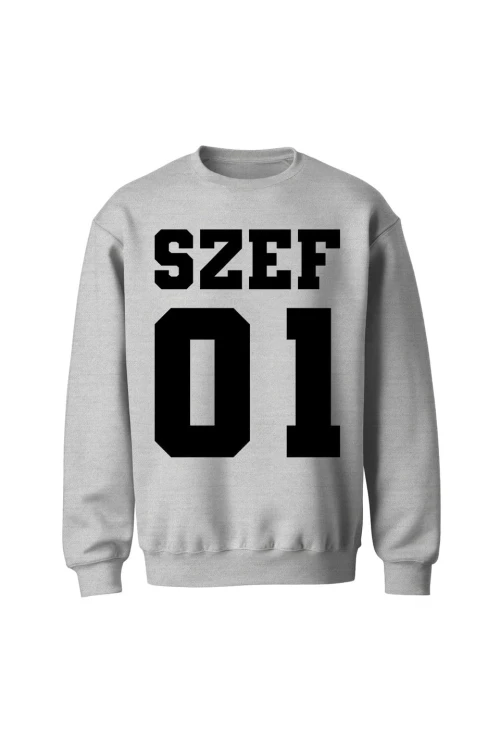 Bluza bez kaptura Szef 01 - szara