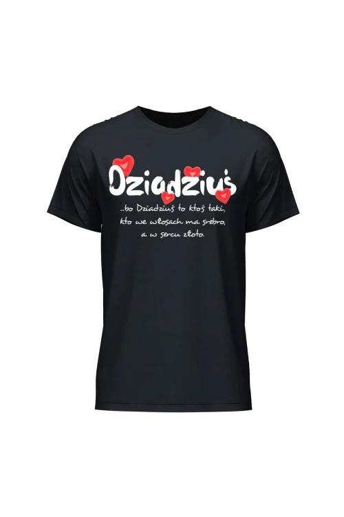 Koszulka męska Dziadziuś - czarna