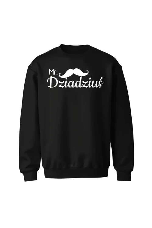 Bluza bez kaptura Mr dziadziuś - czarna