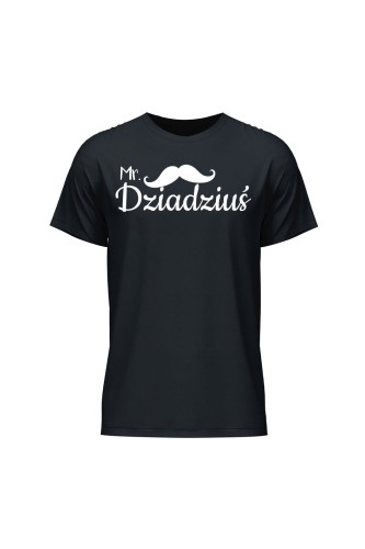 Koszulka męska Mr dziadziuś - czarna