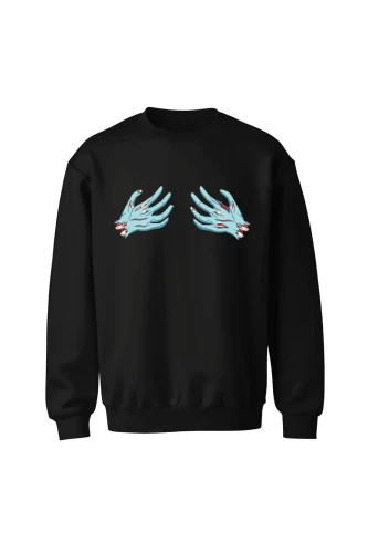 Bluza bez kaptura Dłonie zombie