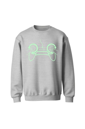 Bluza bez kaptura Pad do gry - szara