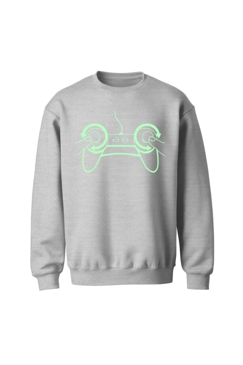 Bluza bez kaptura Pad do gry - szara