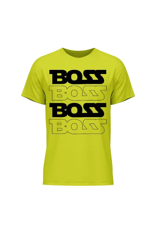 Koszulka męska Boss boss - limonka