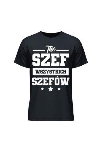 Koszulka męska The szef wszystkich szefów - czarna