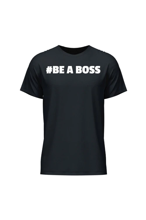 Koszulka męska Be a boss - czarna