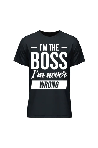 Koszulka męska Im the boss im never wrong