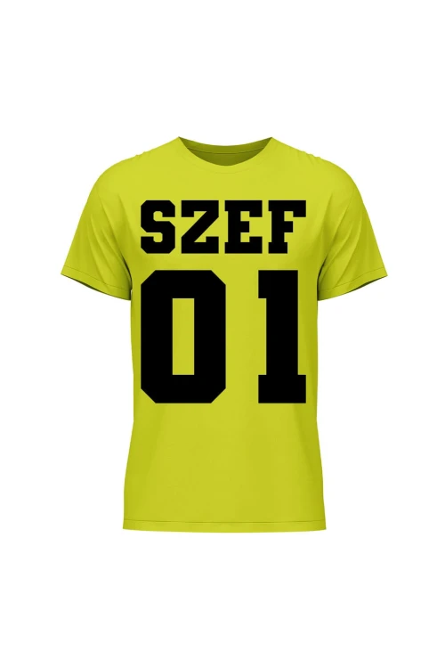 Koszulka męska Szef 01 - limonka