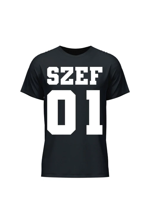 Koszulka męska Szef 01 - czarna