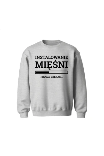Bluza dziecięca bez kaptura Instalowanie mięśni Proszę czekać