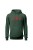 Bluza męska z kapturem Motocross heartbeat - zielona