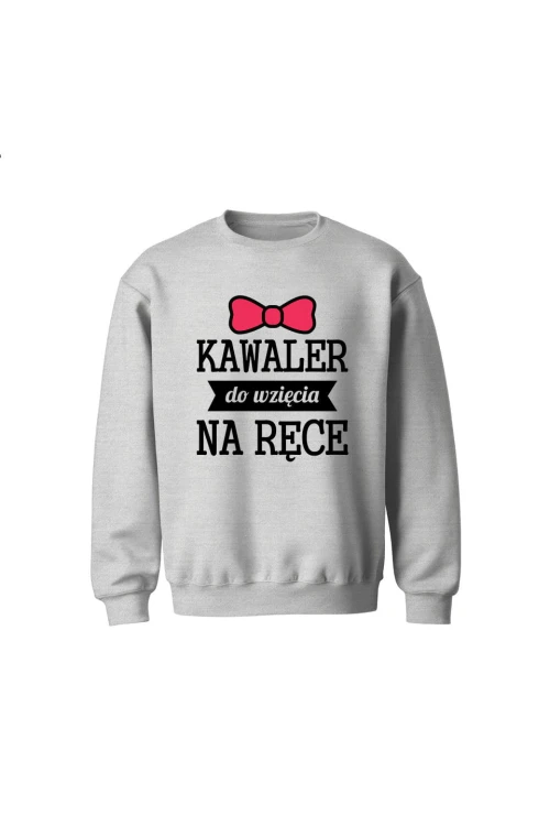 Bluza dziecięca bez kaptura Kawaler do wzięcia na ręce - szara