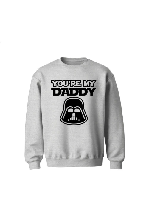 Bluza dziecięca bez kaptura You're my daddy - szara