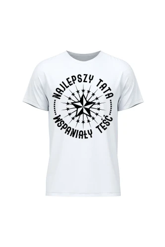 Koszulka męska Najlepszy Tata Wspaniały Teść