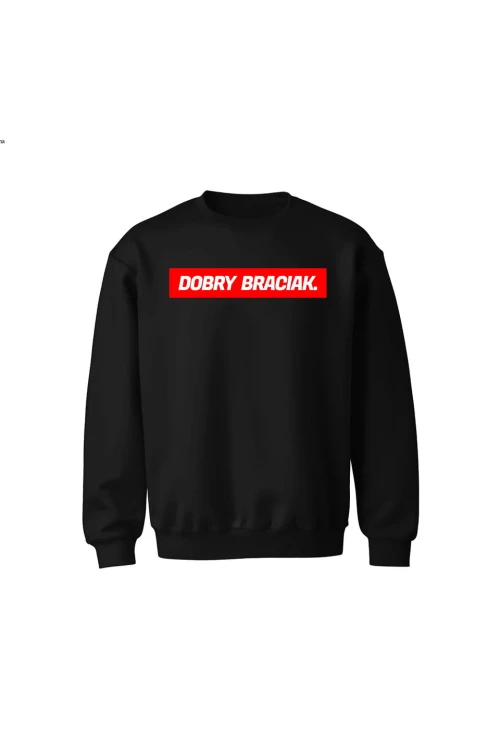 Bluza dziecięca bez kaptura Dobry braciak - czarna