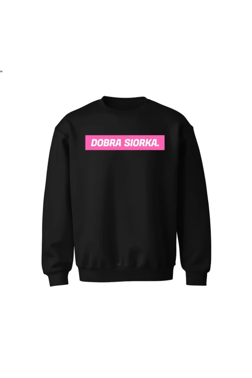 Bluza dziecięca bez kaptura Dobra siorka - czarna