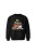 Bluza dziecięca bez kaptura Meowy Christmas - czarna