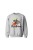 Bluza dziecięca bez kaptura Meowy Christmas - szara