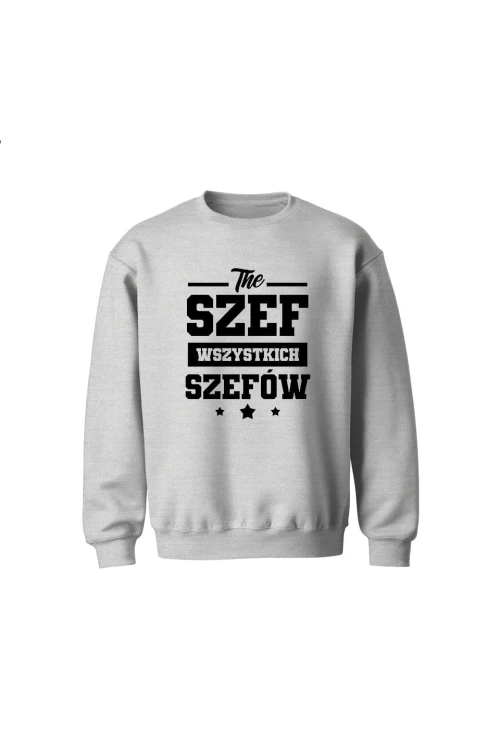 Bluza dziecięca bez kaptura The szef wszystkich szefów - szara