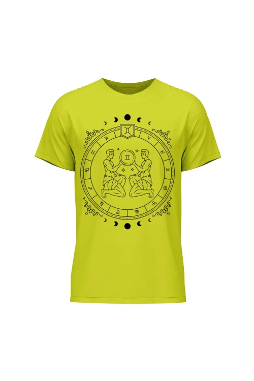 Koszulka męska Bliźnięta - limonka