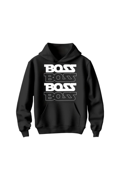 Bluza dziecięca z kapturem Boss boss - czarna