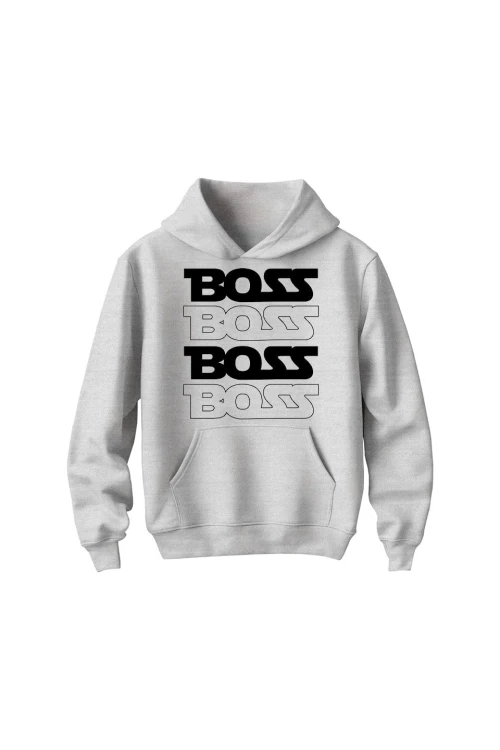 Bluza dziecięca z kapturem Boss boss - szara