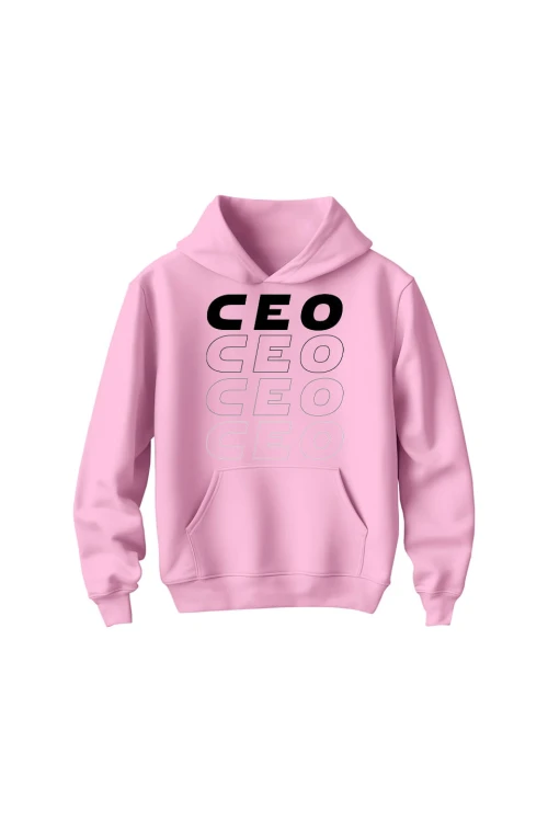 Bluza dziecięca z kapturem Ceo ceo - różowa