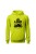 Bluza męska z kapturem One Love Motocykle - limonka
