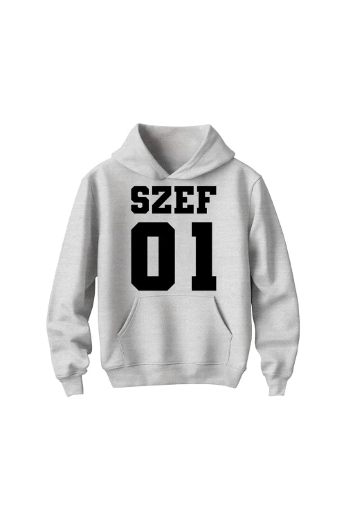 Bluza dziecięca z kapturem Szef 01 - szara