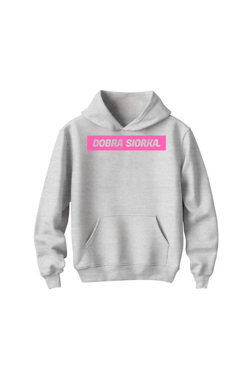 Bluza dziecięca z kapturem Dobra siorka - szara