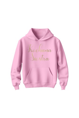 Bluza dziecięca z kapturem Kochana siostra - różowa