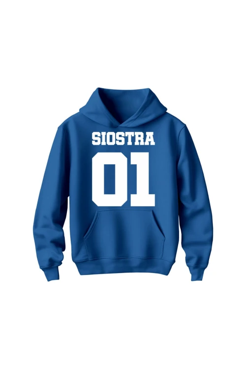 Bluza dziecięca z kapturem Siostra 01 - niebieska
