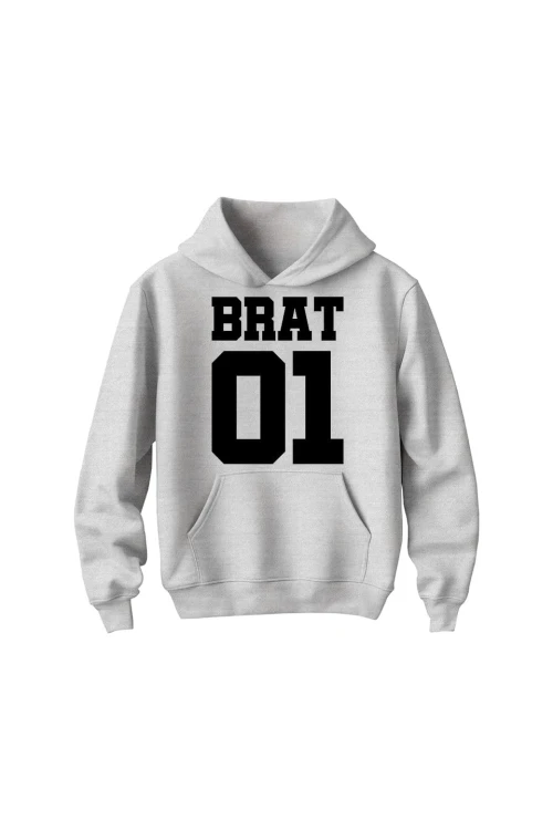 Bluza dziecięca z kapturem Brat 01 - szara